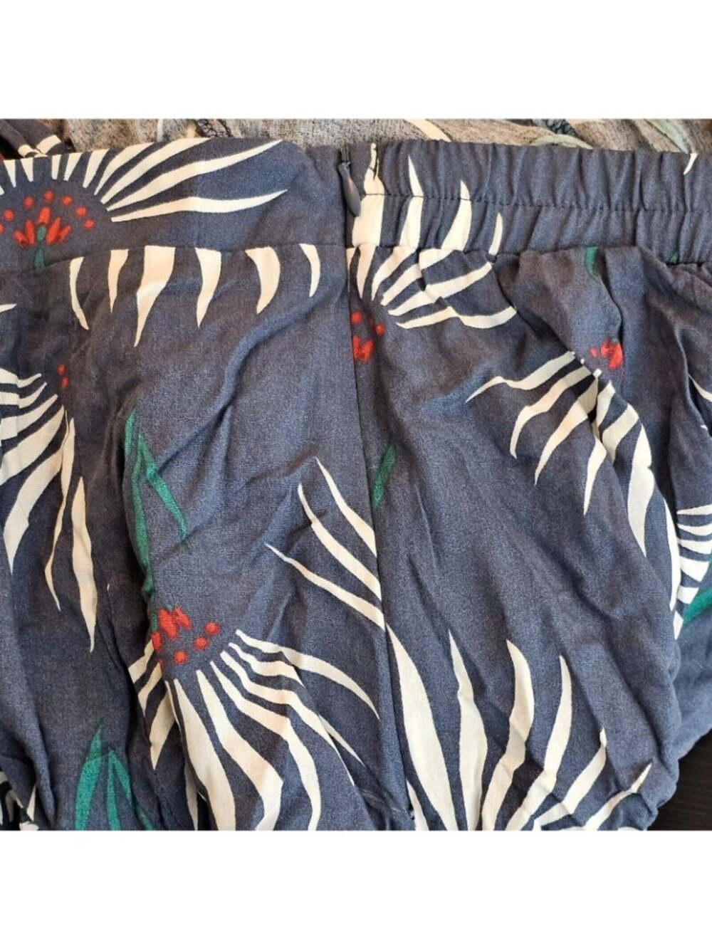 NWT Lulus Maxi Skirt Womens XXS Blue Floral Side Slits Full Length Elastic Waist - Picture 11 of 13